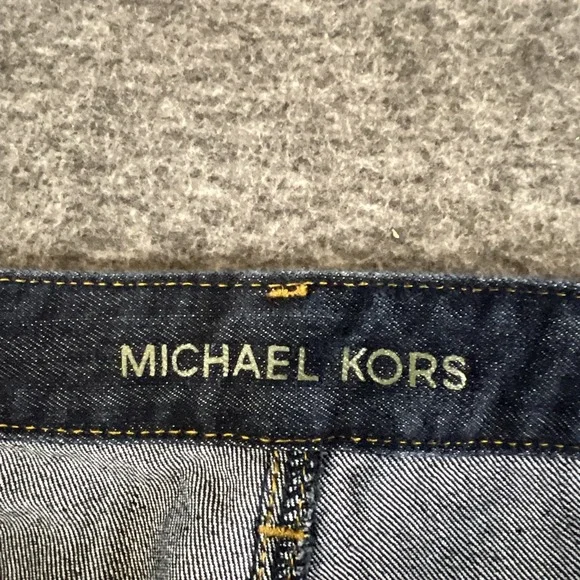 EUC! Michael Kors Women's Jeans 18W Blue Dark Wash Denim Logo - Picture 5 of 8